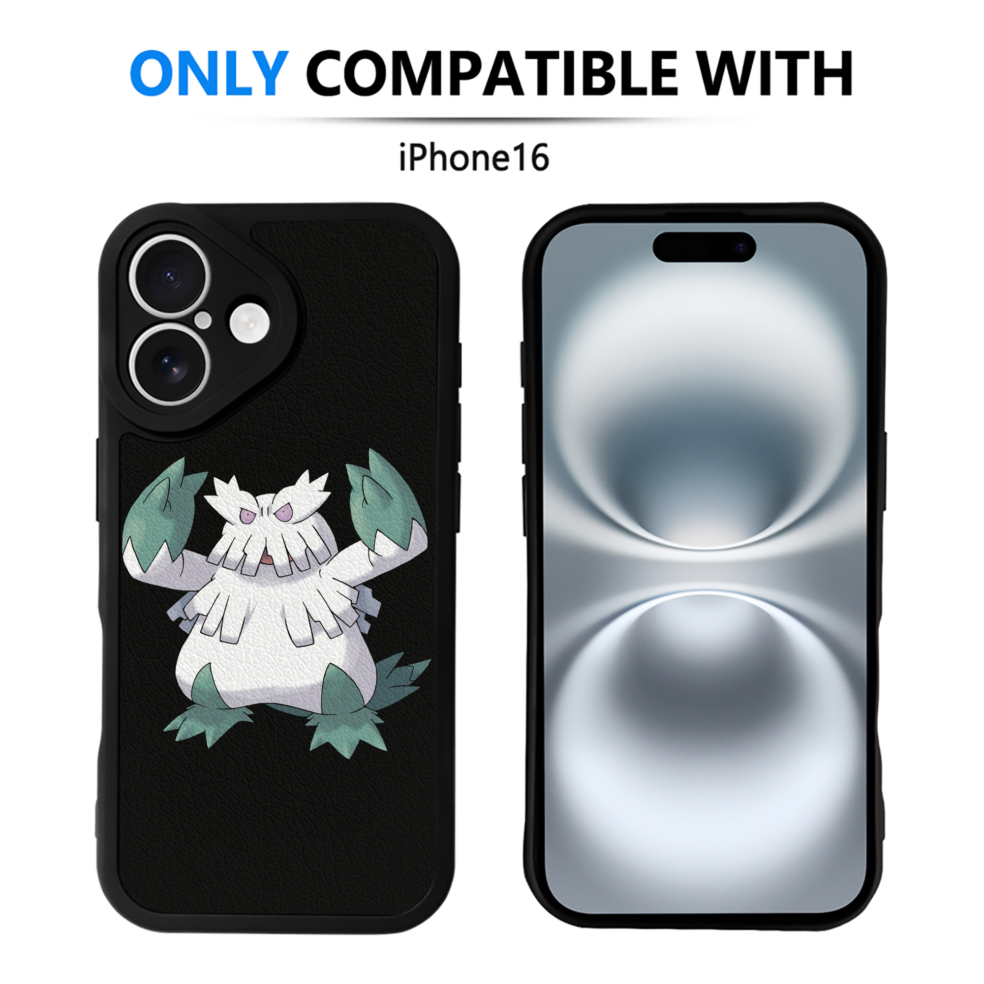 （画像用） ポケットモンスター Pokémon 【iPhone 16シリーズ対応】シリコンスマホケース（レザー調） 材質：シリコン